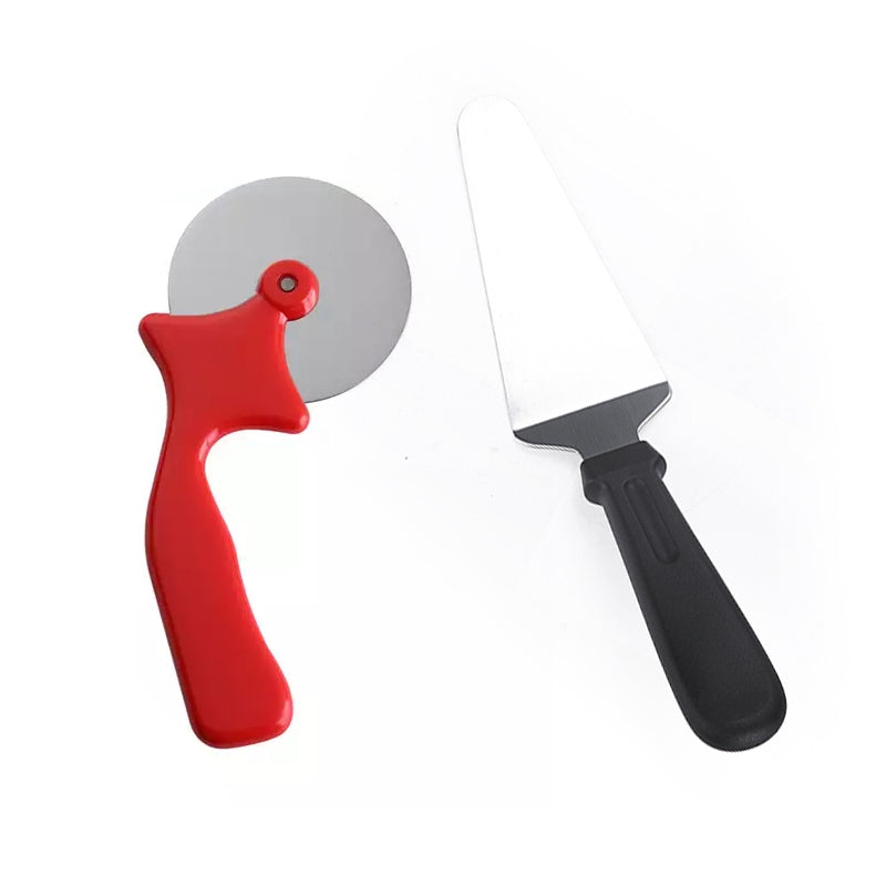 Stainless Steel Pizza Spatula and Cutter