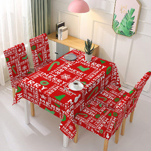 Christmas Tablecloth Chair Cover Decoration