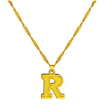 18K Gold Plated Initial Letter Necklace