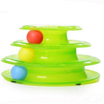 Three Layer Colorful Cat Track Tower Toy