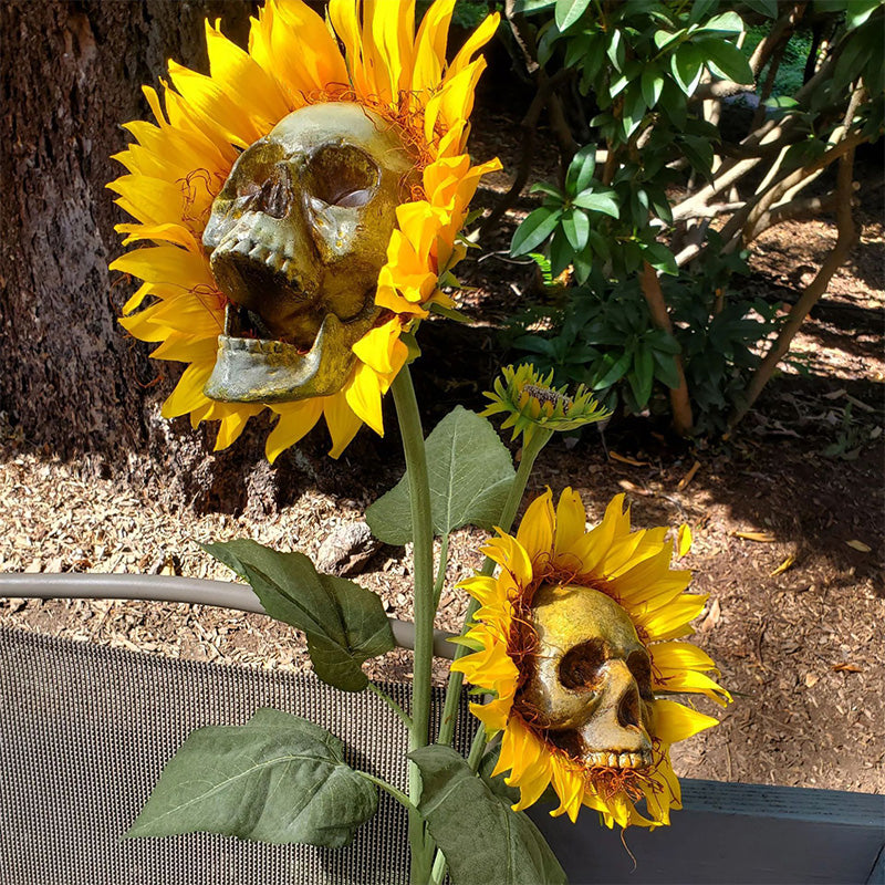 DIY Sunflower Skeletons Decor