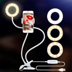 Professional Portable LED Light with Cell Phone Holder