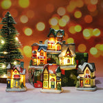 Christmas decoration resin small house