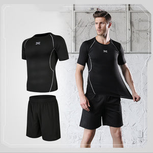 Men tight-fitting short-sleeved sportswear