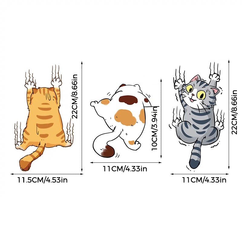 Cute cat cartoon decal car stickers✨