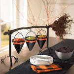 Broomstick Snack Bowl Stand