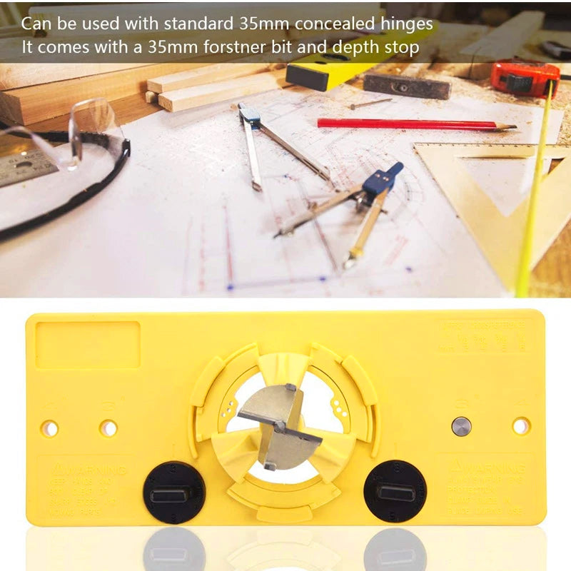 Woodworking 35mm Hinge Hole Jig Guide