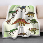 Dinosaur Theme Soft Fleece Blanket