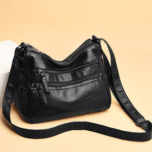 Solid Color Shoulder Bag for Women