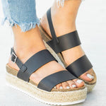 Platform Buckle Sandals