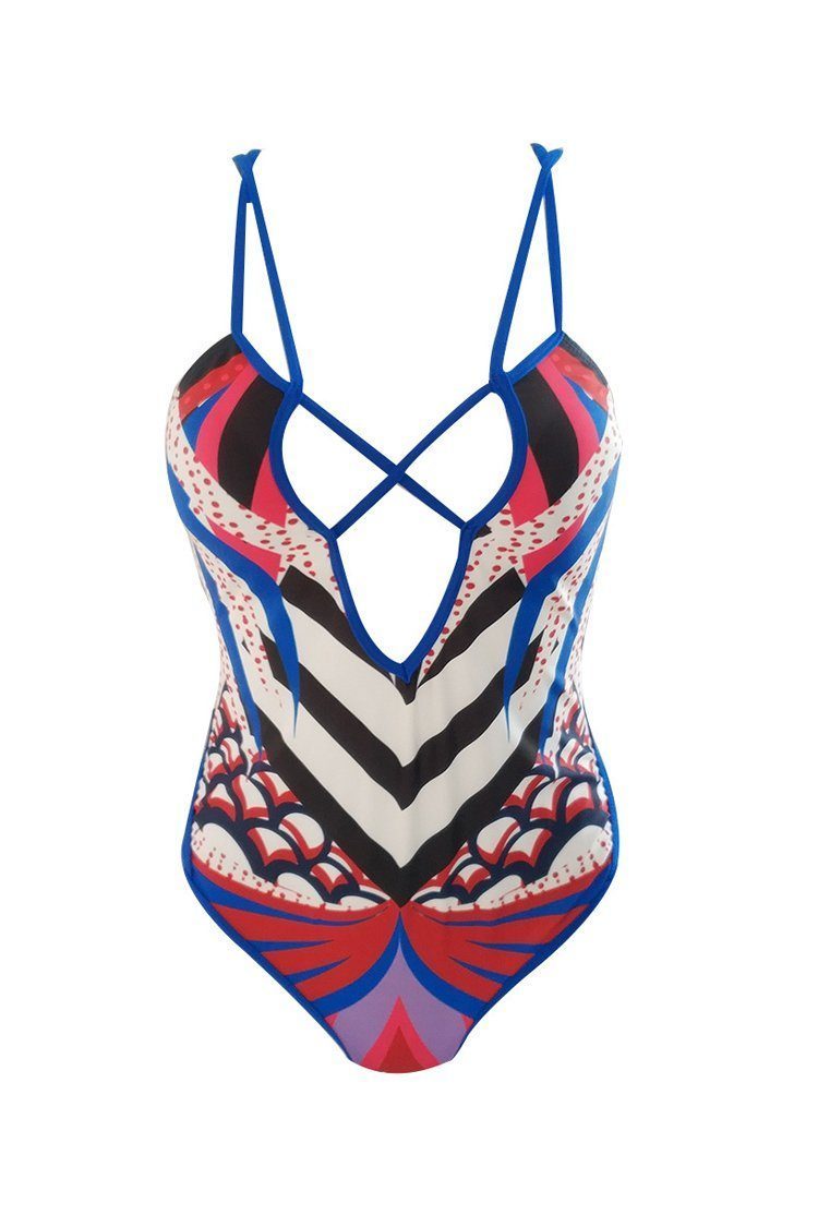 Print Cutout Monokini