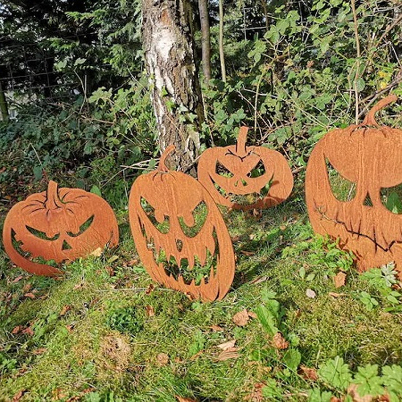 Metal Halloween Pumpkin Decoration