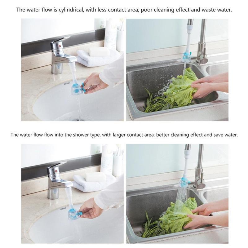 Faucet Nozzle splash prevention and water saving