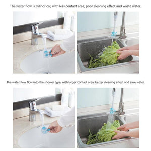 Faucet Nozzle splash prevention and water saving