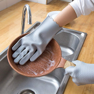 Multi-functional Silicone Decontamination Non-stick Oil Cleaning Gloves (1 pair)