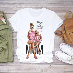 Mother's Day Theme Printed T-shirt