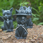 Halloween Lawn Decoration Cat Gnome