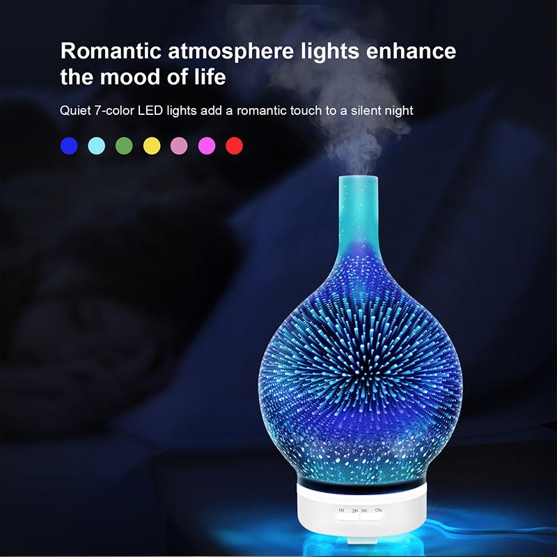 Colorful Glass Aroma Humidifier