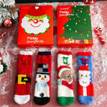 Coral Fleece Christmas Stocking Gift Box