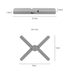 Collapsible Cross Design Silicone Trivets Hot Pad Pot Holder