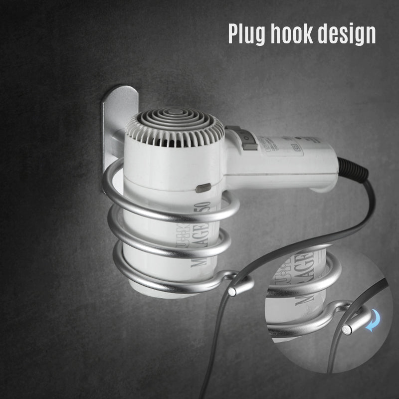 Wall-Mounted Hairdryer Rack