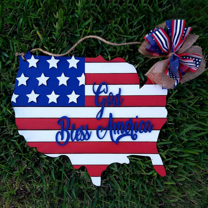 America Flag Decorative Board