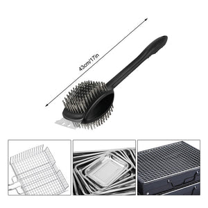 Barbecue Grill Brush with Scraper