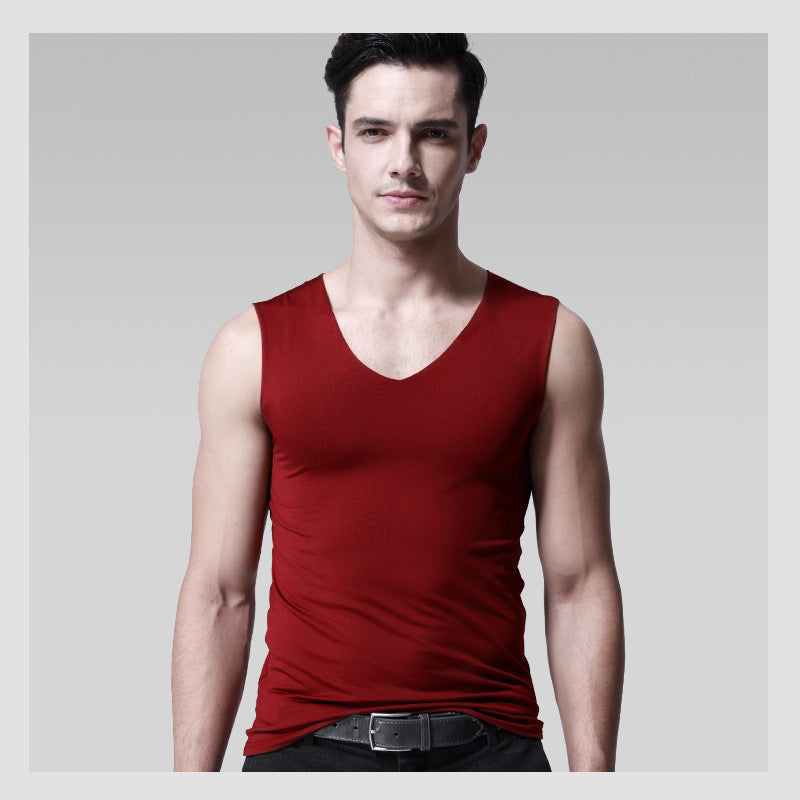 Ice Silk Seamless Vest for Men