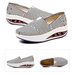 Ladies canvas shoes with shallow mouth