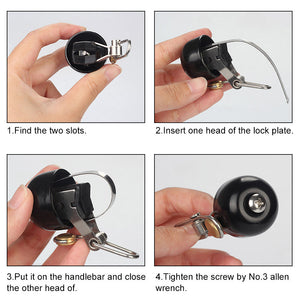 Folding Bicycle Horn Bike Bell