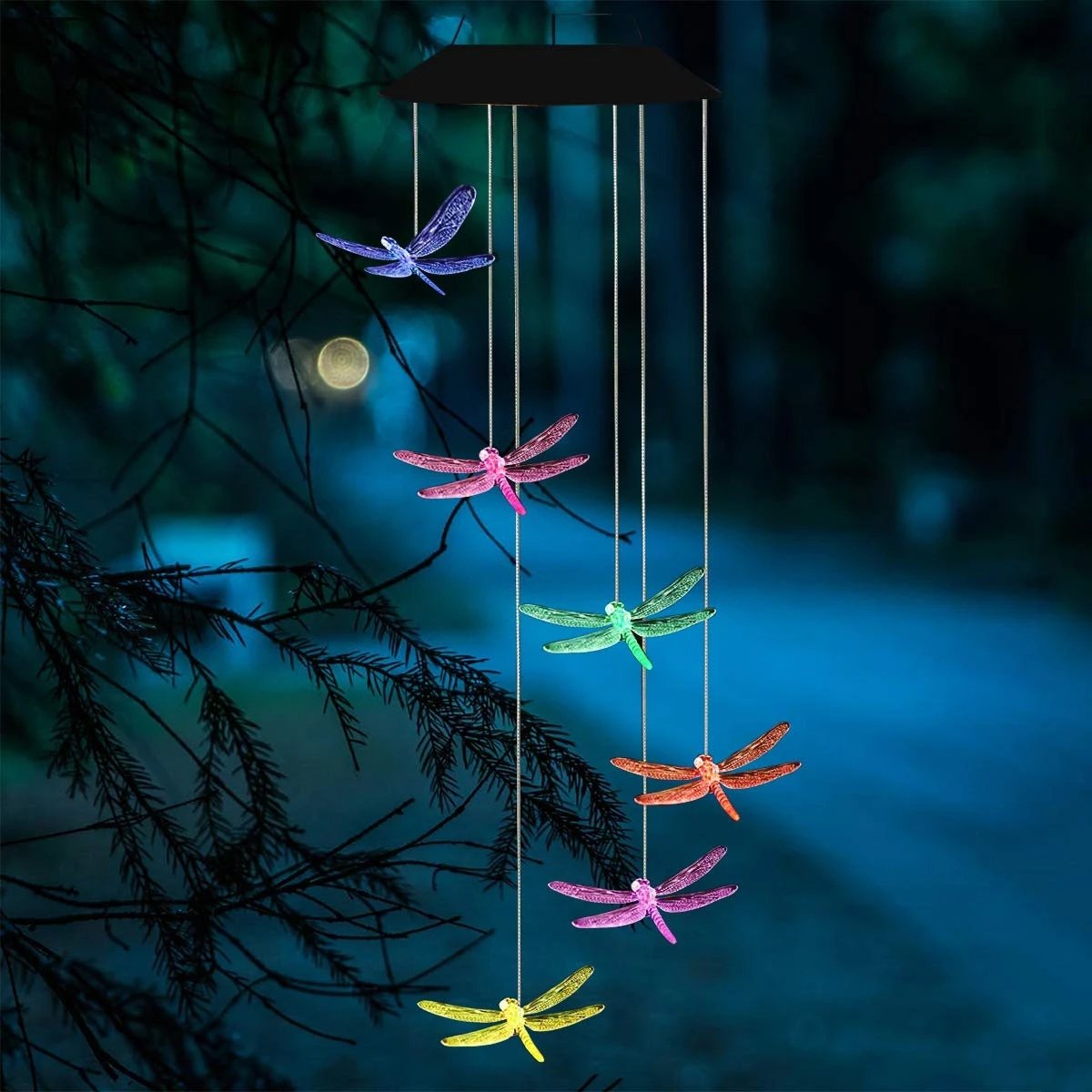 Solar-Powered Dragonfly Lights