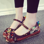 Women's Handmade Beaded Embroidered Shoes