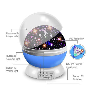 Night Light Romantic Starry Sky LED Projector Lamp