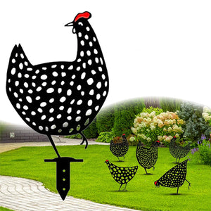 Simulated Chicken Ornament for Yard