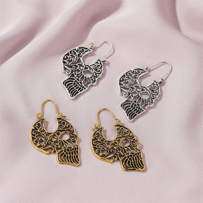 Skull Hallow Drop Earrings