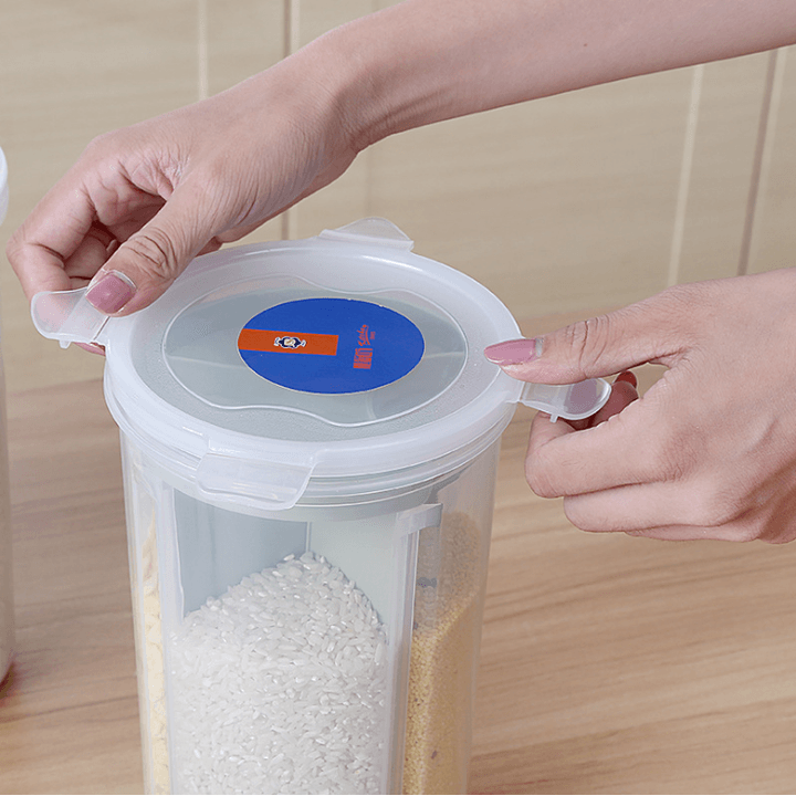 Rotating Kitchen Storage Tank Dry Food Storage Containers Cereal Storage