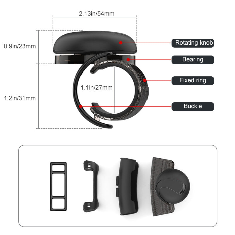 Universal 360° Steering Wheel Booster Knob