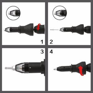 Detachable Rivet Gun Drill Adapter