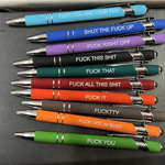 10 pcs Funny Office Ballpoint Pens(Black Ink)