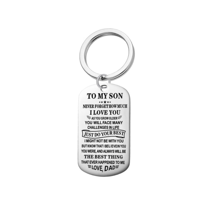 To My Son- Keychain or Necklace