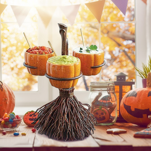 Halloween Pumpkin Snack Bowl Stand