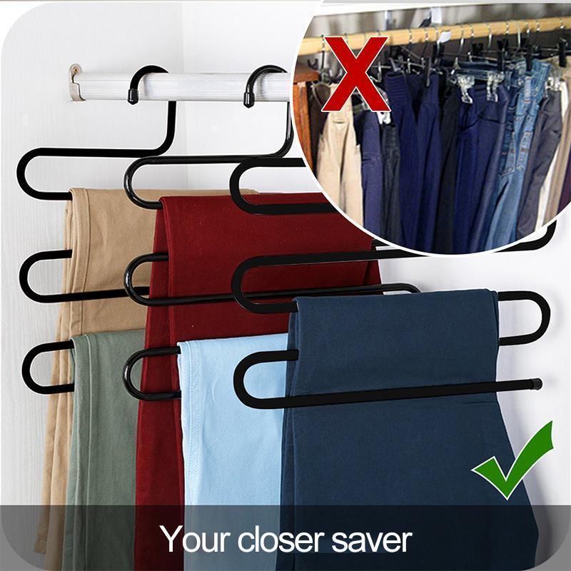 S-Shape Stainless Steel Clothes Hangers