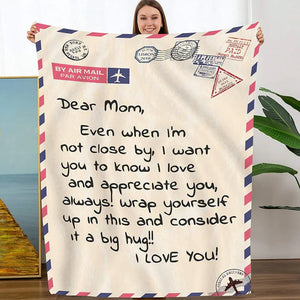 Personalized Mom/Dad Letter Blanket