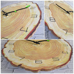 Wooden Annual Rings Wall Clock