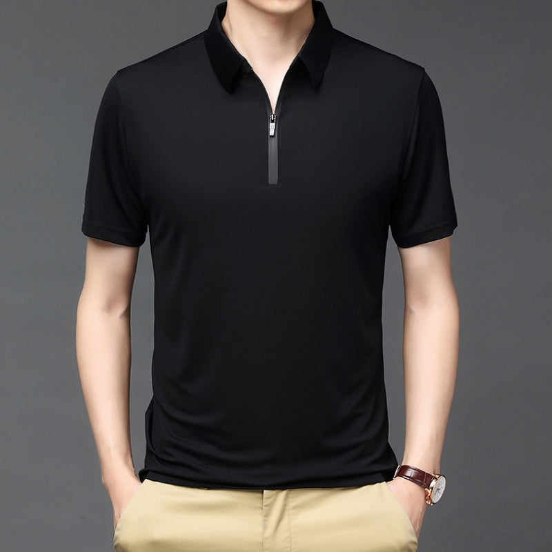 Ice Silk Polo Shirt for Men