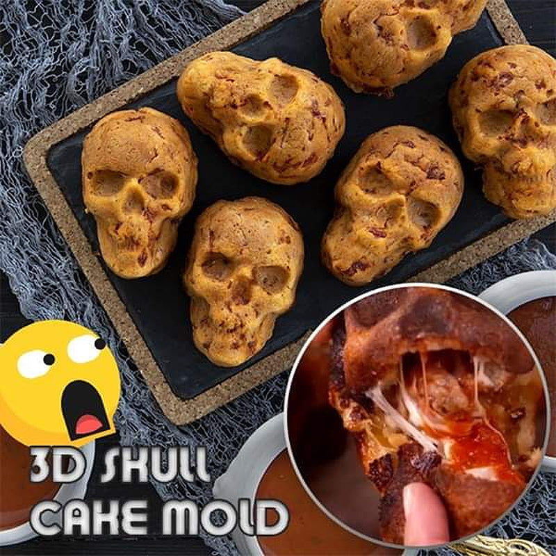 3D Skull Cake Mold