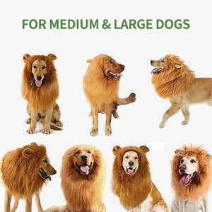 Lion Mane Wig for Dogs