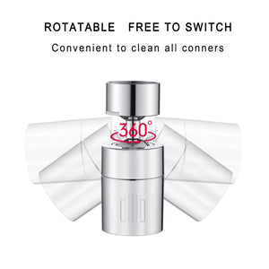 Rotatable Dual-Function Bubbler Faucet Head