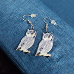 Acrylic Drop Bird Earrings