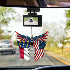 Eagle Flag Hanging Ornament for Car